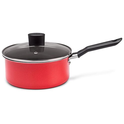 Panela Alumínio Brinox Garlic com Tampa Vermelho 20cm