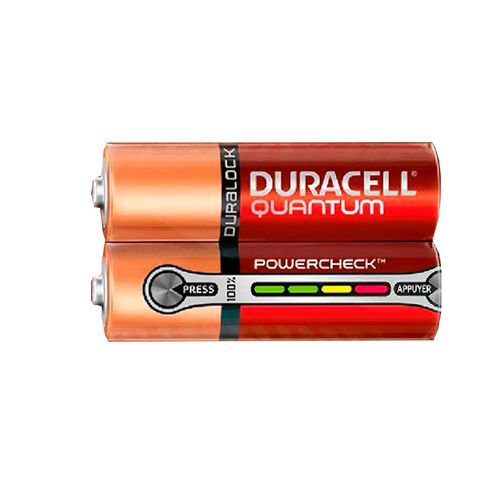Pilha Alcalina Quantum AA Duracell com 2 Unidades