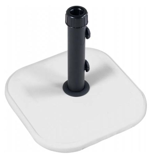 Base para Ombrelone Bel Quadrada de Concreto Branca 11kg