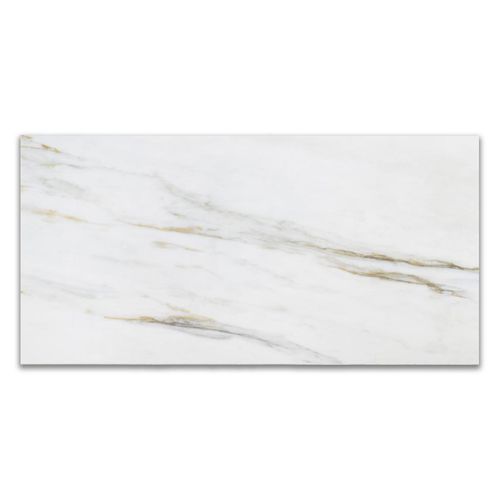 Porcelanato Micro Crystal Roca Calacata Gold Lamina "A" 59,5x119,5 Retificado