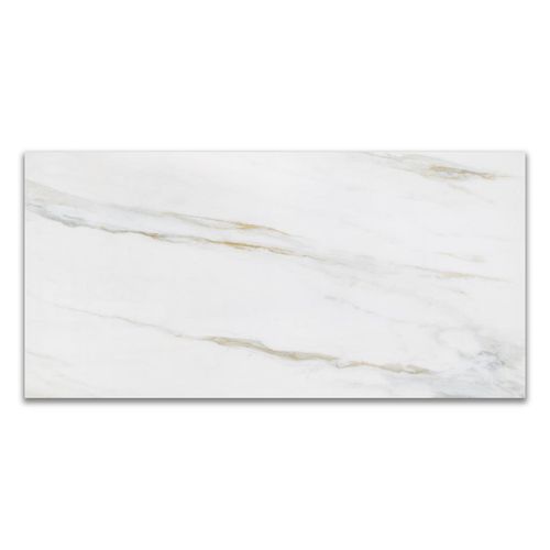 Porcelanato Micro Crystal Roca Calacata Gold Lamina "A" 59,5x119,5 Retificado