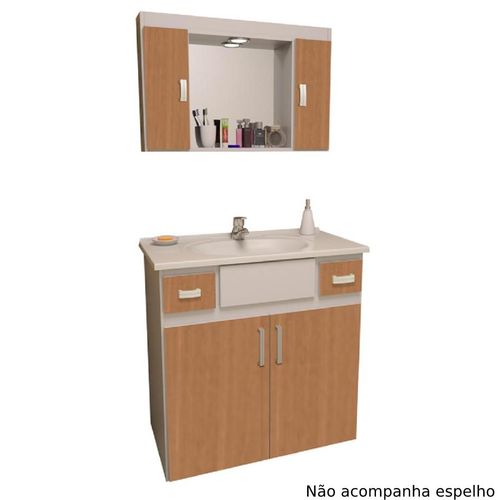 Gabinete Gaveta Roca Debba Branco com Lavatório 80x45cm