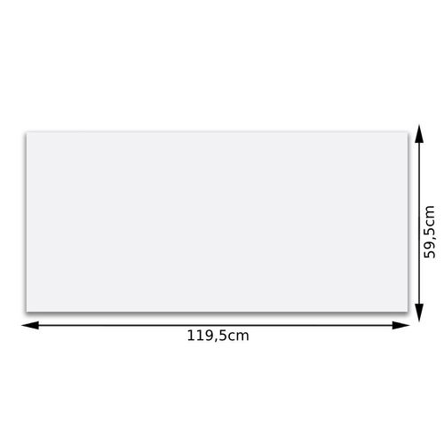 Porcelanato Mate Roca Koronis White Lamina "A" 59,5x119,5 Retificado
