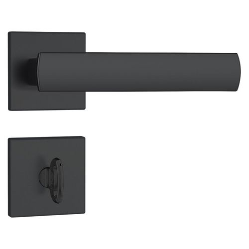Fechadura para Banheiro Stam 823/35 Roseta RQ1 Acabamento Preto Fosco