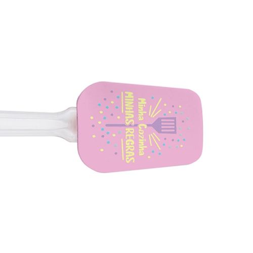 Espátula de Silicone Cabo em Poliestireno 25cm Uttil Estampada