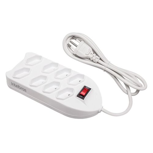 Protetor Eletrônico com 8 Tomadas Intelbras Branco EPE1008
