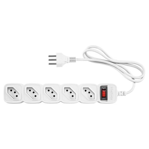 Protetor Eletrônico 0 Com 5 Tomadas EPE 205 Branco Intelbras