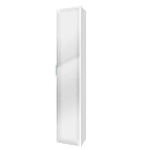Armário Vertical para Banheiro Bumi Blu Line com Porta Espelhada Branco