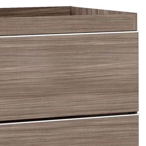 Armário Suspenso para Banheiro Bumi Blu Line sem Tampo Grigio 60cm