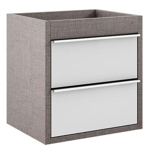 Armário Suspenso para Banheiro Bumi Top Linho 50cm