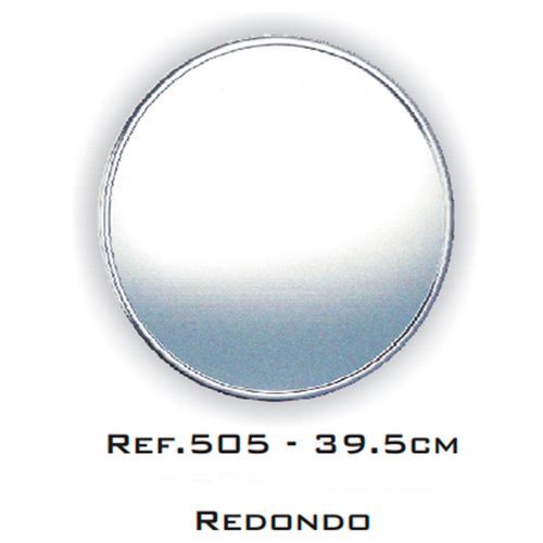 Espelho Cris Metal Redondo com Moldura 40,5cm