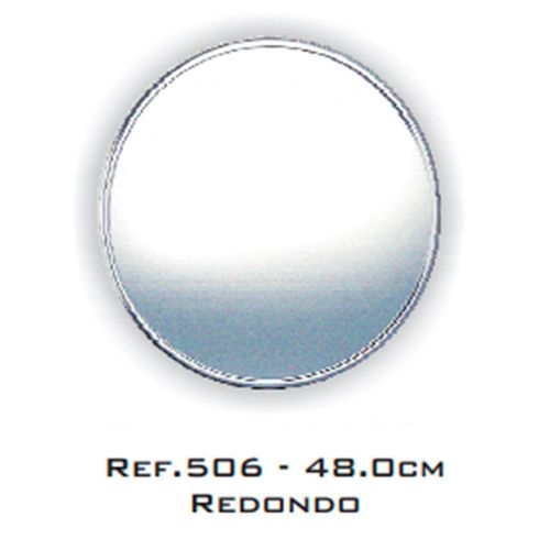 Espelho Cris Metal Redondo com Moldura 49cm