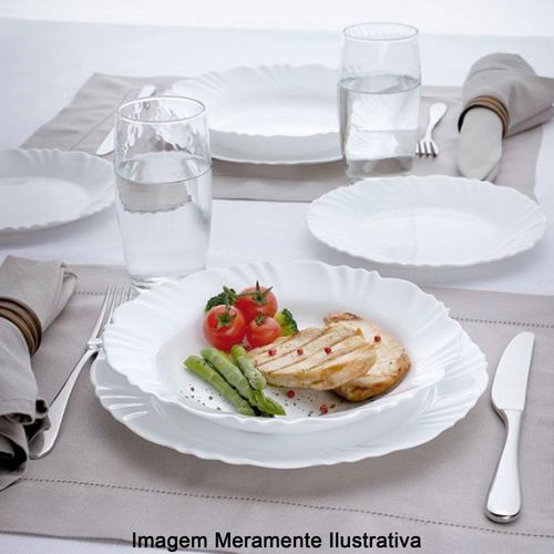 Prato Sobremesa Duralex Opaline Pétala 19,5cm