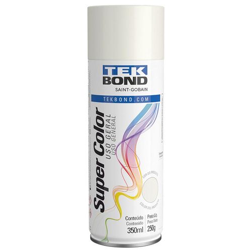 Tinta Spray Tekbond Uso Geral Branco Brilhante 350ml