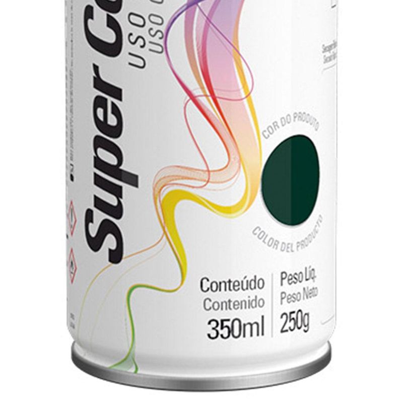 Tinta Spray SuperColor Tekbond - Verde Escuro - 350ml - 250g