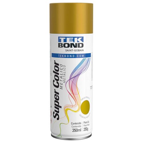 Tinta Spray Tekbond Ouro Metálico 350ml