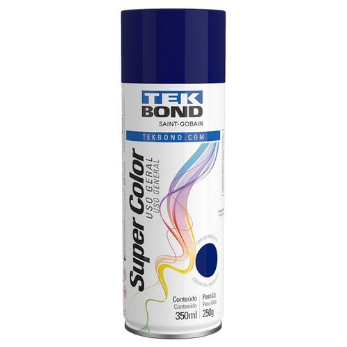 Tinta Spray Tekbond Uso Geral Azul Escuro 350ml