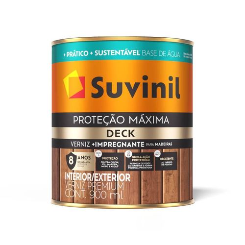Verniz Proteção Máxima Deck Suvinil Acetinado Imbuia 0,9 Litros
