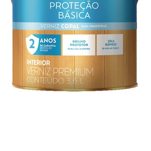 Verniz Proteção Básica Suvinil Brilhante Transparente 3,6 Litros