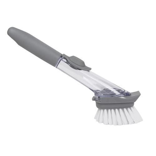 Escova com Dispenser Uttil Cinza 25x3,5x7,8xm