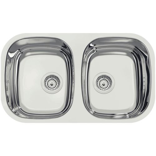Cuba de embutir Tramontina Isis 2C 34 BL em Aço Inox Alto Brilho 72x40 cm
