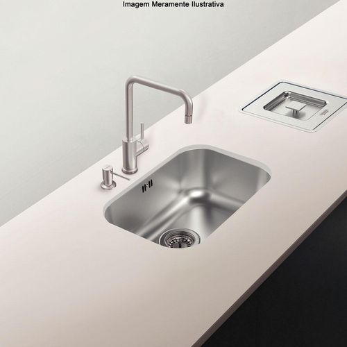 Cuba de embutir Tramontina Lavínia 47 BL em aço inox acetinado 47x30cm