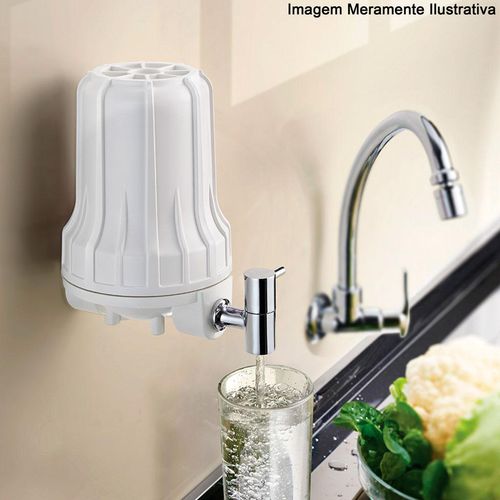 Purificador Lorenzetti Loren Acqua Ponto Uso com Torneira Branco 5"