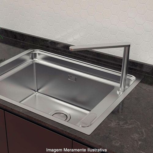 Misturador Monocomando Tramontina Hidden em Aço Inox