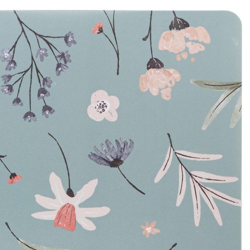 Jogo Americano de Plástico Lyor Flores e Folhas 43,5x28,5cm
