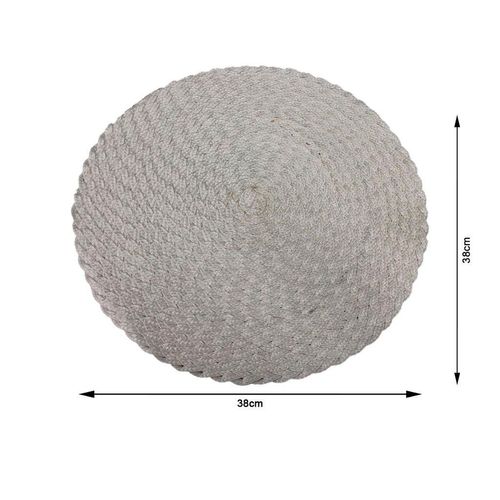 Jogo Americano NDI Redondo Branco 38cm