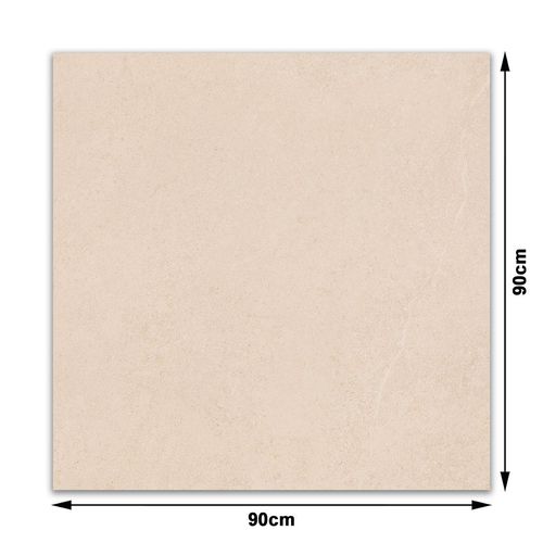 Porcelanato Acetinado Eliane Caliza Off White "A" 90x90cm
