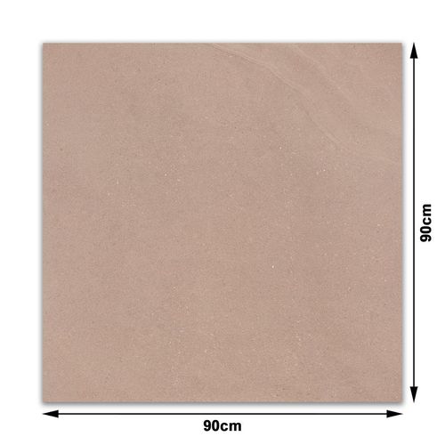 Porcelanato Acetinado Eliane Khali Greige "A" 90x90cm