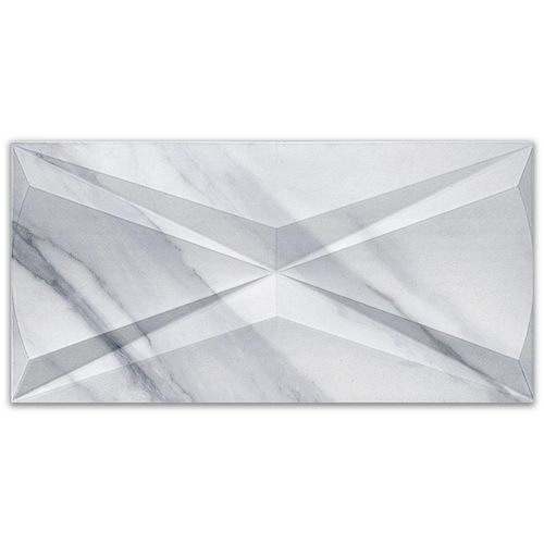 Porcelanato Matte Roca Calacata Light Cubic "A" 30x60 3D Retificado