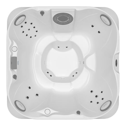 Spa Acrílico Jacuzzi com Deck Cromoterapia Cascata J220 210x210x91cm