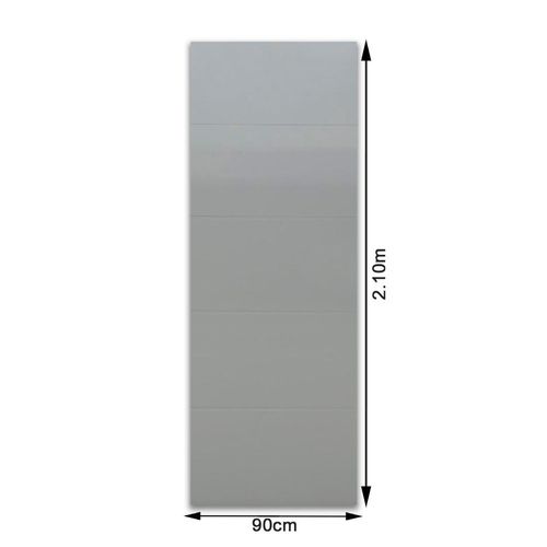 Porta Decorada Alamo Branca Semi Laka  90x210