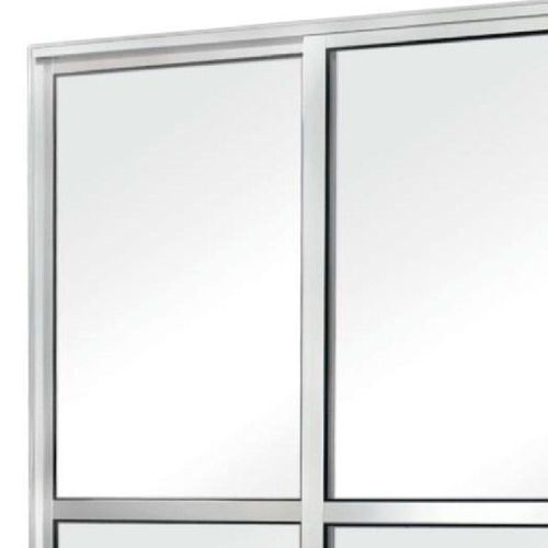 Porta Alumínio Mgm Correr Branco 2 Folhas Direita 210x160x7,1cm