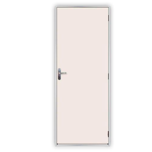 Kit Porta Melamínico Mgm com Batente em Aço Branco Esquerda 215x95x6