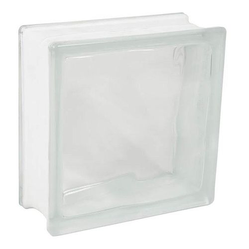 Bloco de Vidro Gloss Clear Wave 19x19x8cm