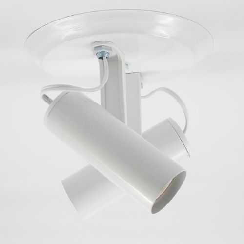 Spot Alumínio 2xE27 Liso Branco 206/2-BR JM Iluminação