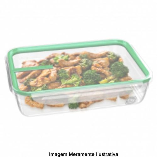 Pote Plástico Sanremo com Travas Verde Freshy 1,6L