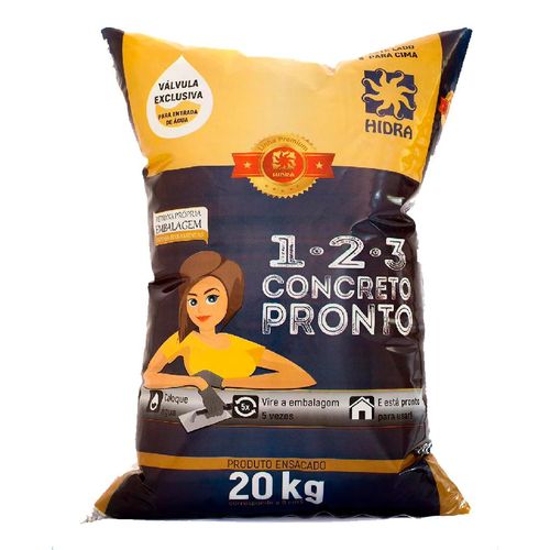 Concreto Pronto Hidra Uso Pratico Hidra 20kg