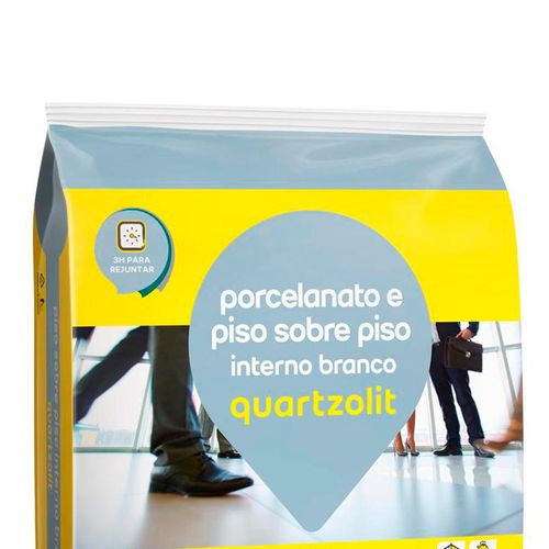Argamassa Piso Sobre Piso Quartzolit Interno Branca 20kg