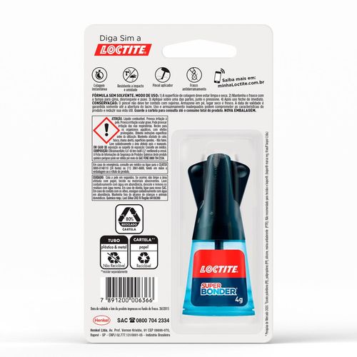 Super Bonder com Pincel Loctite 4g