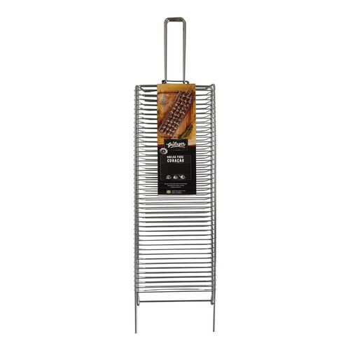 Grelha de Aço Grilazer Cromado para Coração 14,5x46cm