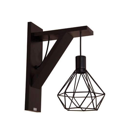Arandela Diamond Müller Wire 1xE27 Preto