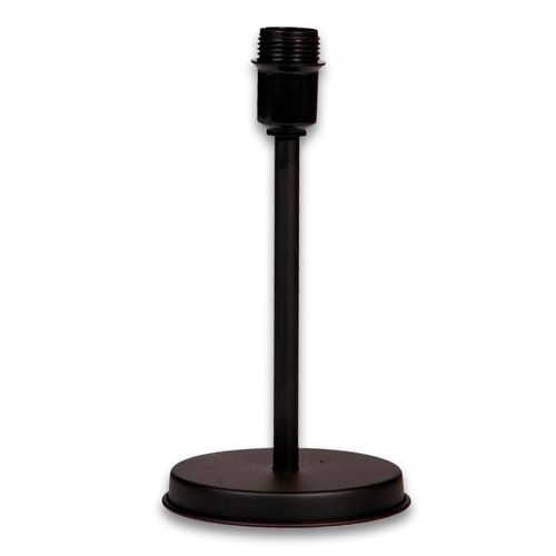 Abajur Primor Sem Cúpula Base Redonda Preto Fosco 24cm