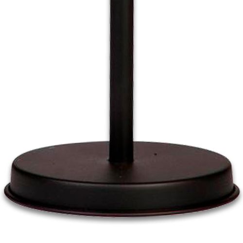 Abajur Primor Sem Cúpula Base Redonda Preto Fosco 24cm