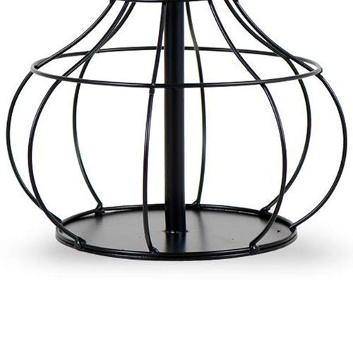 Abajur sem Cúpula Primor Aladim Preto Fosco 22cm