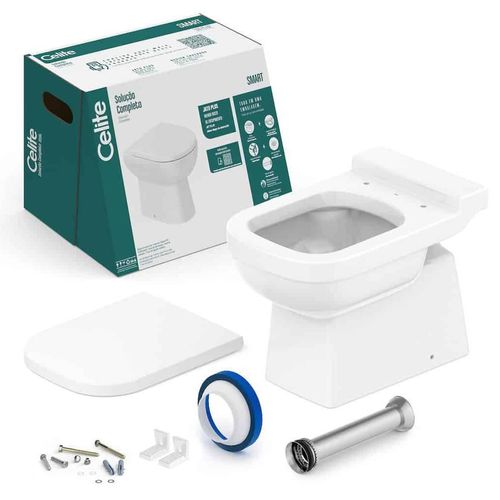 Kit Bacia Convencional Celite Completo Elite Branco