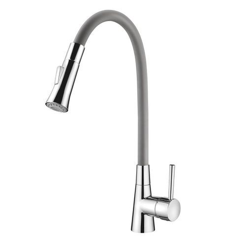 Misturador Monocomando para Cozinha de Mesa Lorenzetti Bica Flexível Flex Gray 2257 G27